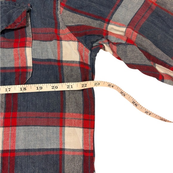 Soft Plaid Button Down Shirt - Red and Gray - Picture 5 of 6